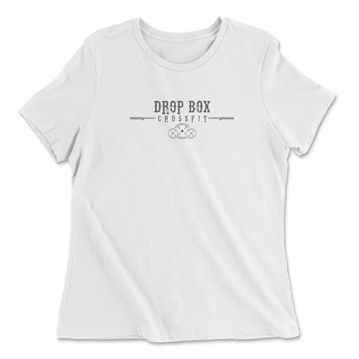 Drop Box CrossFit Gray Womens - Relaxed Jersey T-Shirt