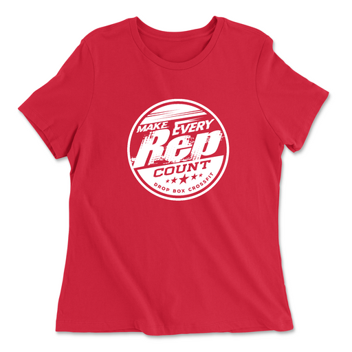 Womens 2X-Large RED Relaxed Jersey T-Shirt