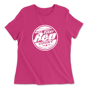 Womens 2X-Large BERRY Relaxed Jersey T-Shirt