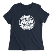 Womens 2X-Large NAVY Relaxed Jersey T-Shirt