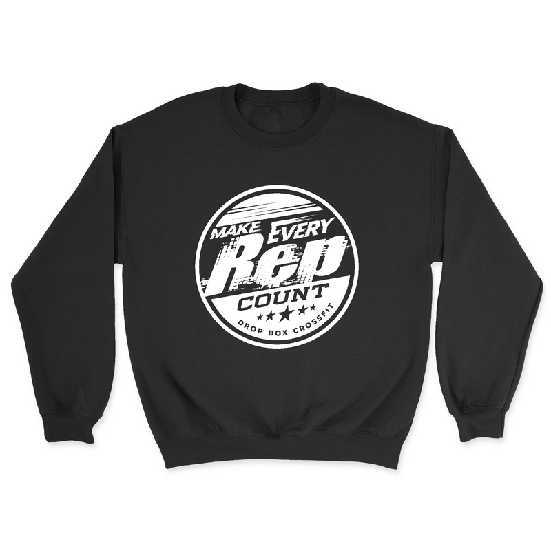 Mens 2X-Large BLACK Midweight Sweatshirt