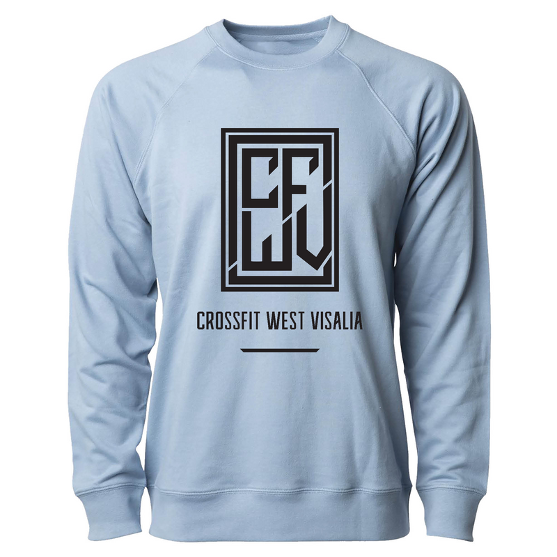 Mens 2X-Large MISTY_BLUE CrewNeck