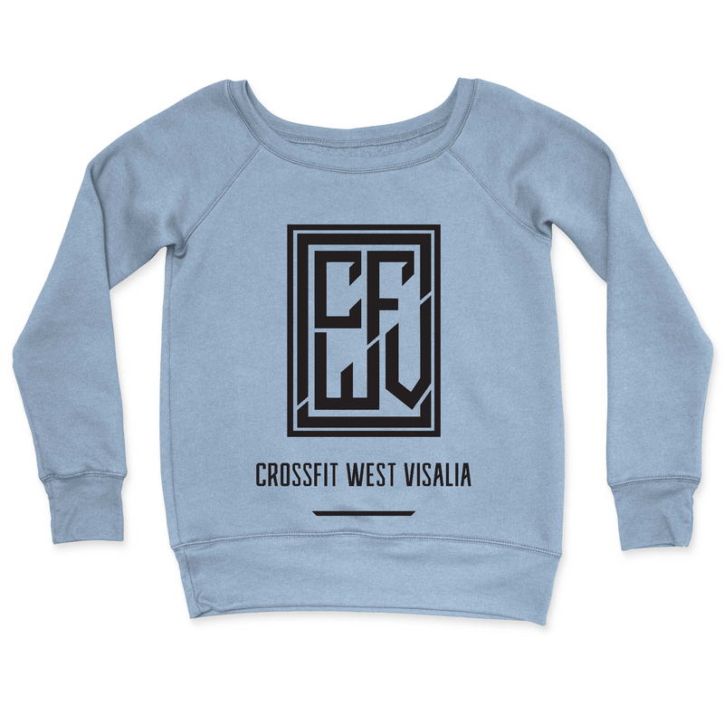 Womens 2X-Large MISTY_BLUE CrewNeck