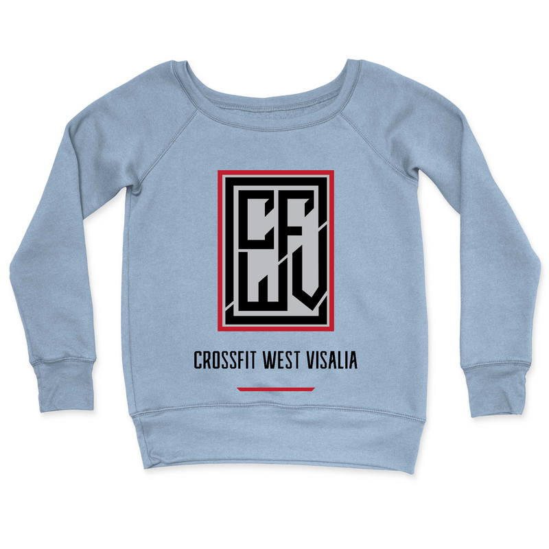 Womens 2X-Large MISTY_BLUE CrewNeck