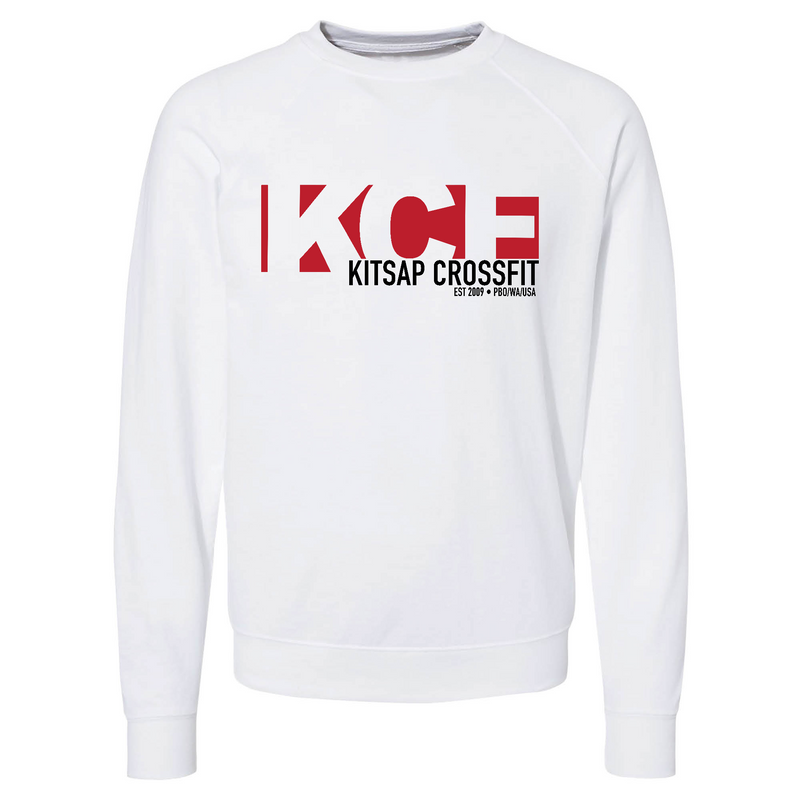 Mens 2X-Large WHITE CrewNeck