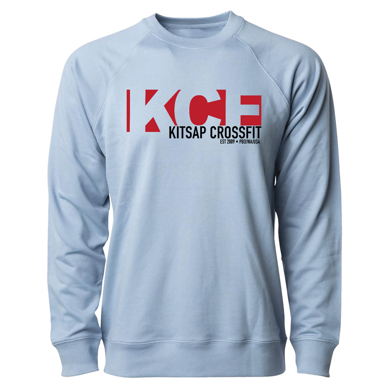 Mens 2X-Large MISTY_BLUE CrewNeck