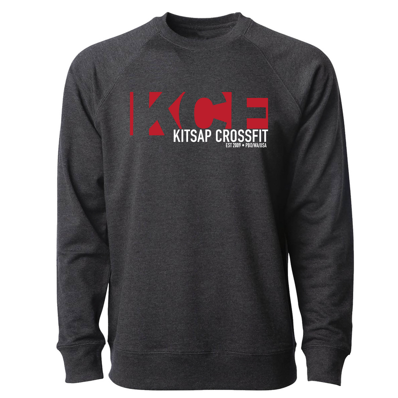 Mens 2X-Large CHARCOAL_HEATHER CrewNeck