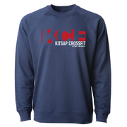 Mens 2X-Large INDIGO CrewNeck