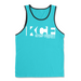 Mens 2X-Large TAHITI_BLUE Tank Top