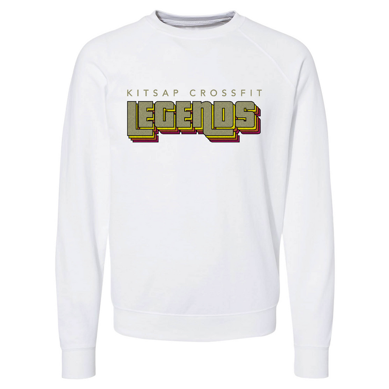 Mens 2X-Large WHITE CrewNeck