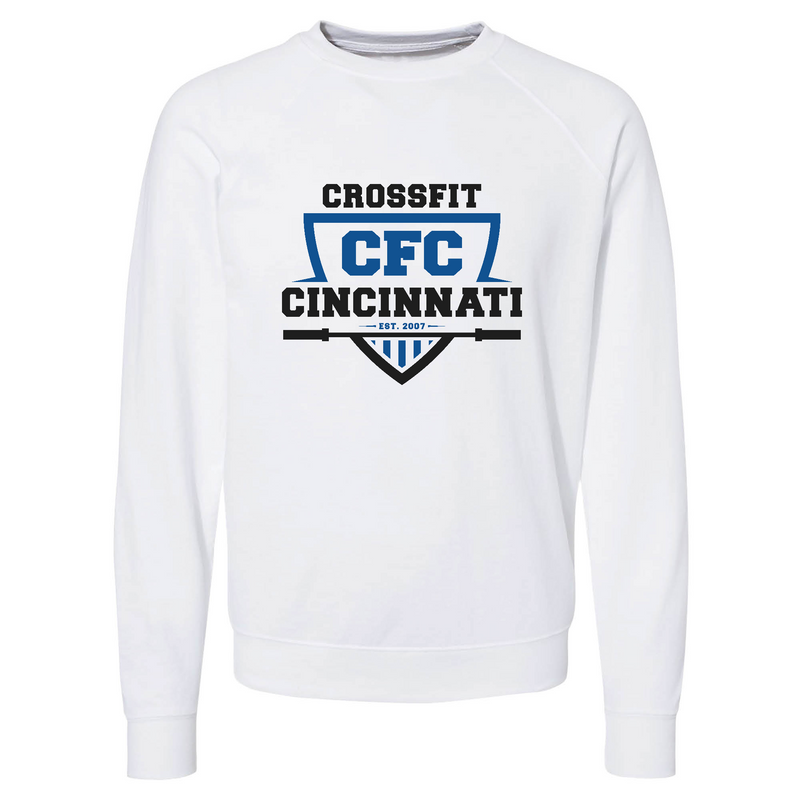 Mens 2X-Large WHITE CrewNeck