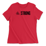 Womens 2X-Large RED Relaxed Jersey T-Shirt