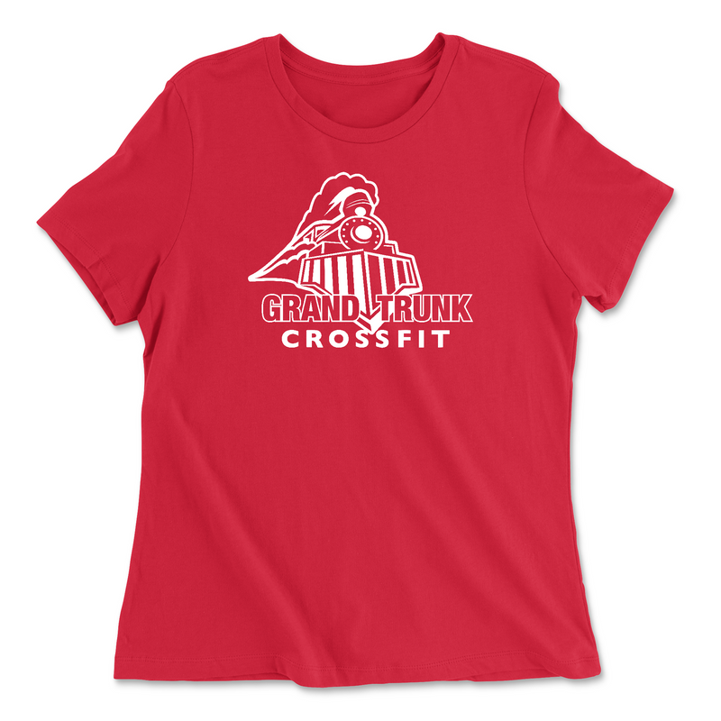 Womens 2X-Large RED Relaxed Jersey T-Shirt