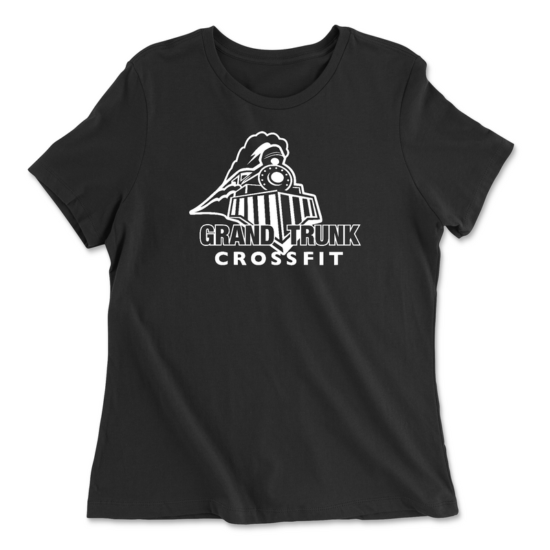 Womens 2X-Large BLACK Relaxed Jersey T-Shirt
