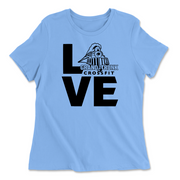 Womens 2X-Large CAROLINA_BLUE Relaxed Jersey T-Shirt