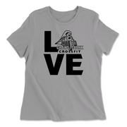 Womens 2X-Large SOLID_ATHLETIC_GREY Relaxed Jersey T-Shirt