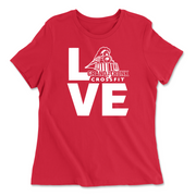 Womens 2X-Large RED Relaxed Jersey T-Shirt