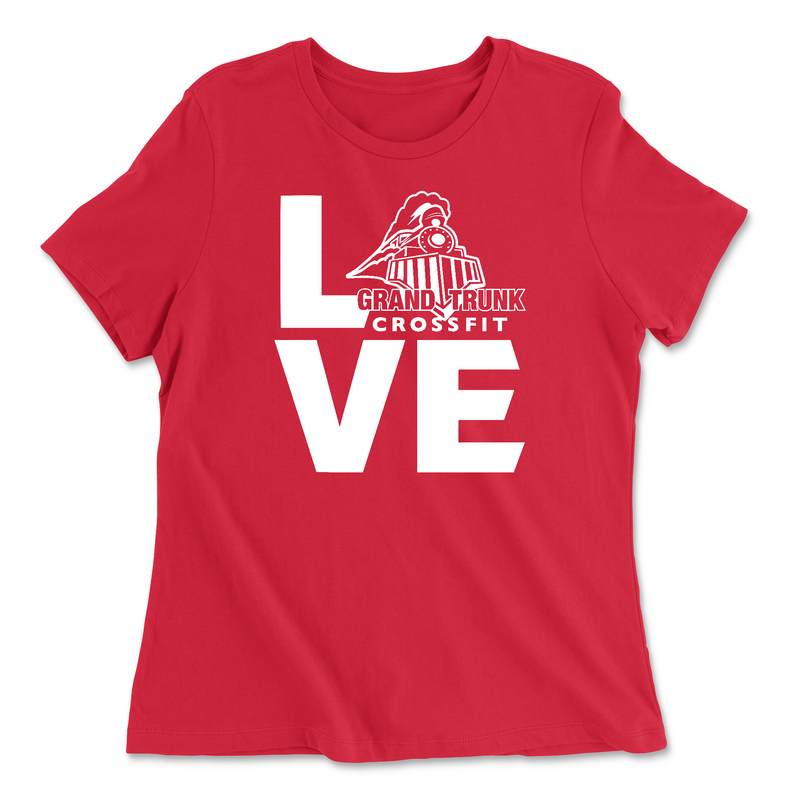 Womens 2X-Large RED Relaxed Jersey T-Shirt