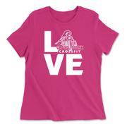 Womens 2X-Large BERRY Relaxed Jersey T-Shirt