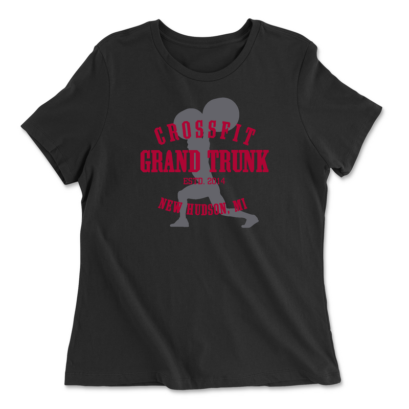 Womens 2X-Large BLACK Relaxed Jersey T-Shirt