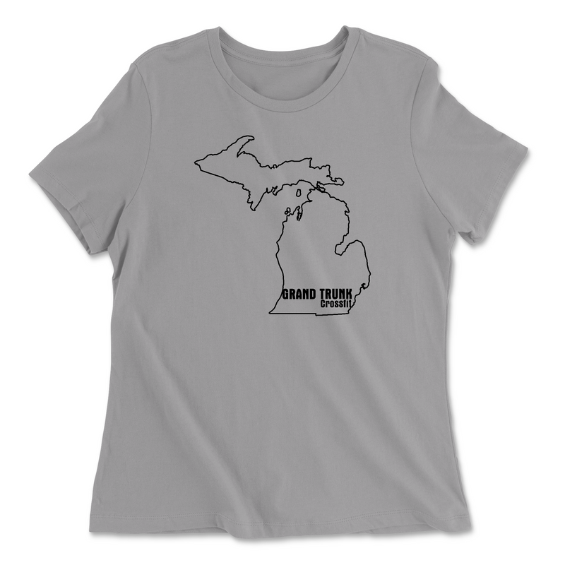 Womens 2X-Large SOLID_ATHLETIC_GREY Relaxed Jersey T-Shirt