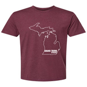 Mens 2X-Large HEATHER_MAROON T-Shirt