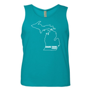 Mens 2X-Large TAHITI_BLUE Tank Top