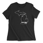 Womens 2X-Large BLACK Relaxed Jersey T-Shirt