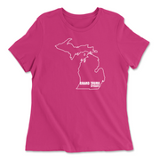 Womens 2X-Large BERRY Relaxed Jersey T-Shirt
