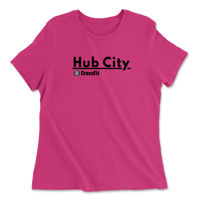 Hub City CrossFit Support Your Box Womens - Relaxed Jersey T-Shirt