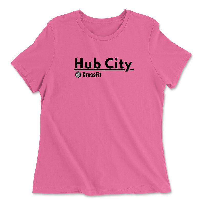 Hub City CrossFit Support Your Box Womens - Relaxed Jersey T-Shirt