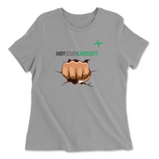 Womens 2X-Large SOLID_ATHLETIC_GREY Relaxed Jersey T-Shirt