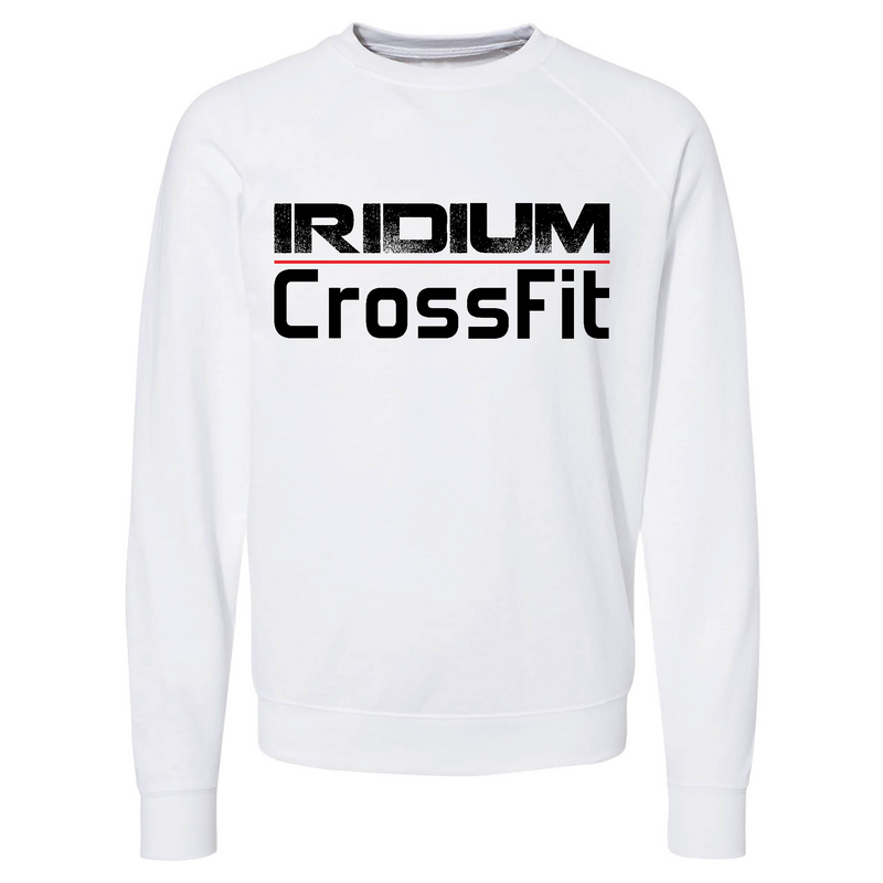 Mens 2X-Large WHITE LoopBack Terry CrewNeck