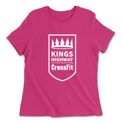 Womens 2X-Large BERRY Relaxed Jersey T-Shirt