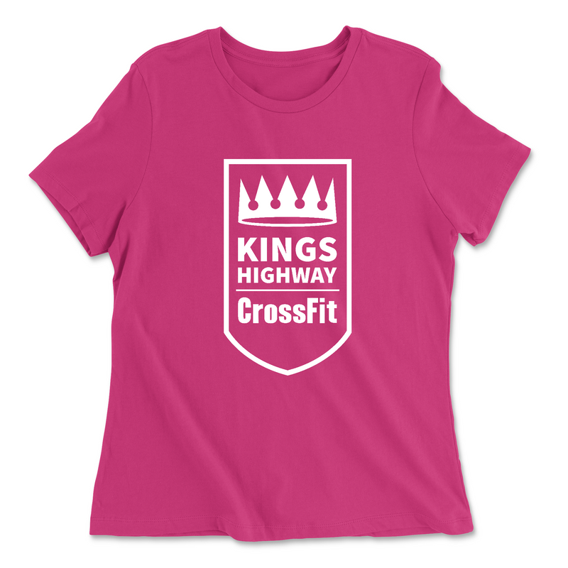 Womens 2X-Large BERRY Relaxed Jersey T-Shirt