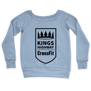 Womens 2X-Large MISTY_BLUE CrewNeck