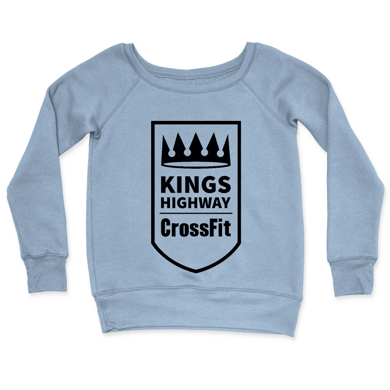 Womens 2X-Large MISTY_BLUE CrewNeck