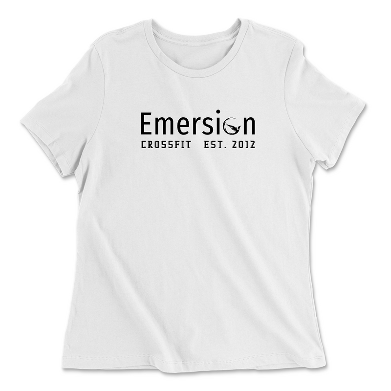 Womens 2X-Large WHITE Relaxed Jersey T-Shirt
