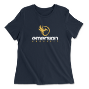 Womens 2X-Large NAVY Relaxed Jersey T-Shirt