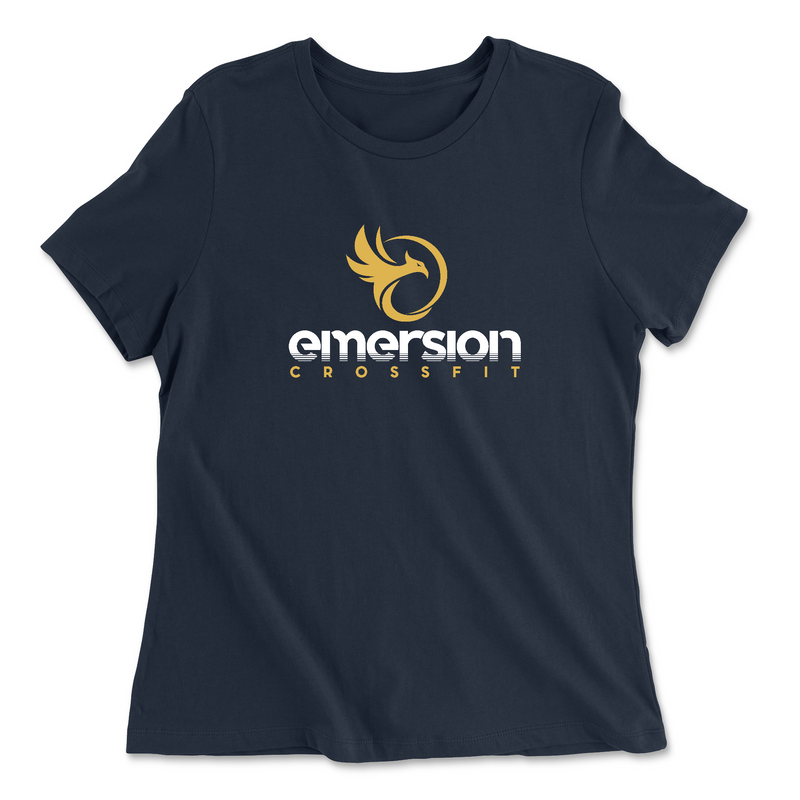Womens 2X-Large NAVY Relaxed Jersey T-Shirt