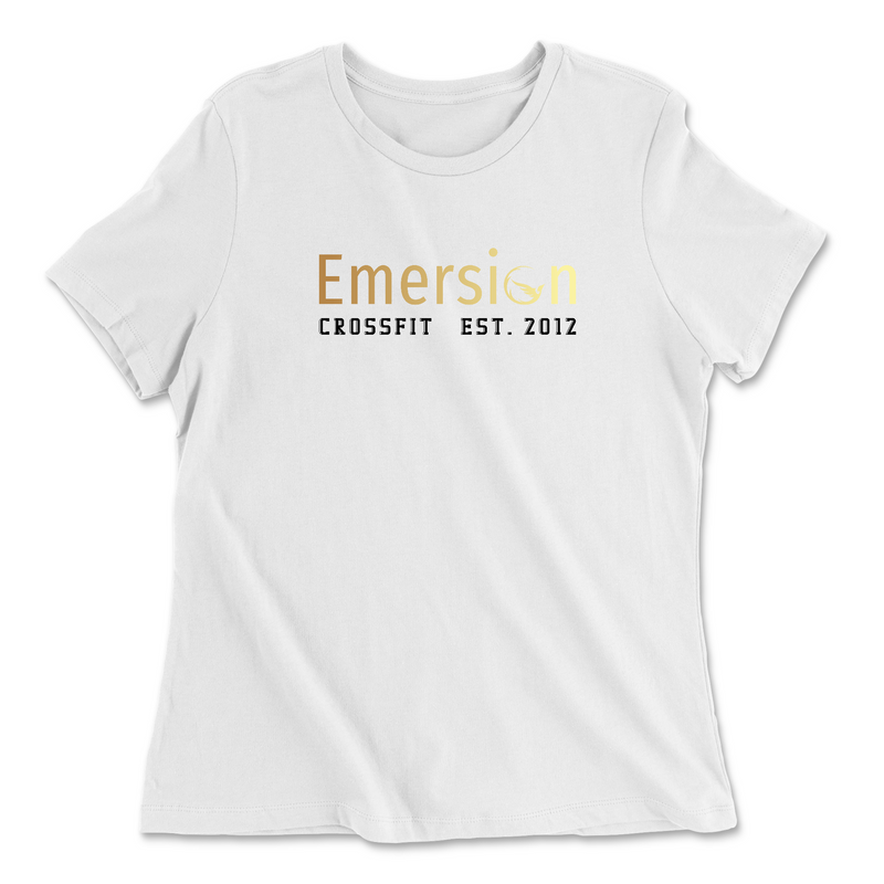 Womens 2X-Large WHITE Relaxed Jersey T-Shirt