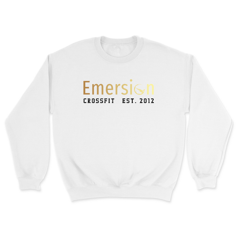 Mens 2X-Large WHITE Midweight Sweatshirt