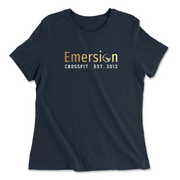 Womens 2X-Large NAVY Relaxed Jersey T-Shirt