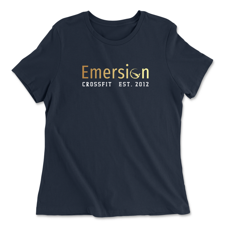 Womens 2X-Large NAVY Relaxed Jersey T-Shirt