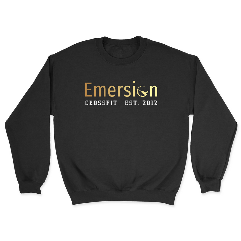 Mens 2X-Large BLACK Midweight Sweatshirt