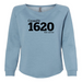 Womens 2X-Large MISTY_BLUE CrewNeck