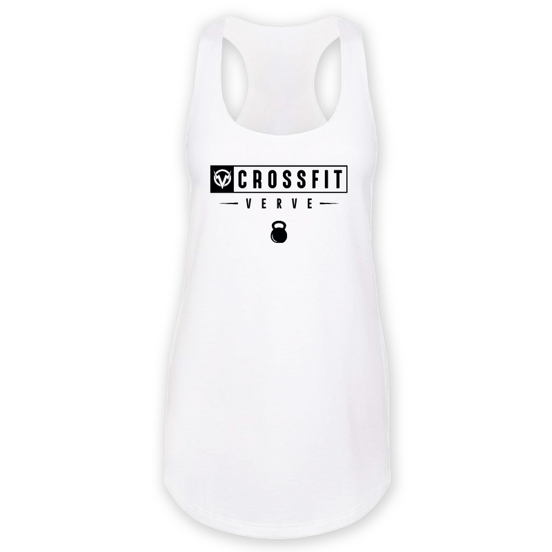 Womens 2X-Large White Tank Top (Front Print Only)