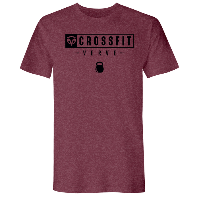Mens 2X-Large Heather Maroon T-Shirt