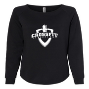 Womens 2X-Large BLACK CrewNeck
