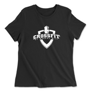 Womens 2X-Large BLACK Relaxed Jersey T-Shirt